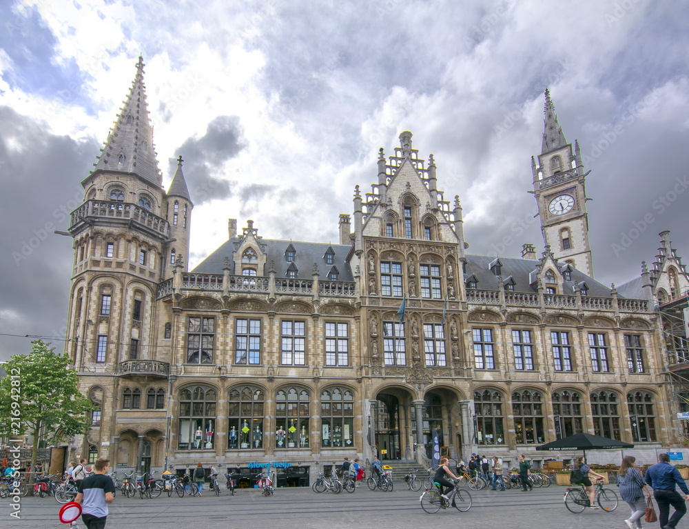 Obraz premium Medieval architecture of Gent, Belgium