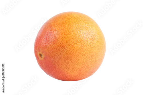 Juicy ripe grapefruit isolated on white background