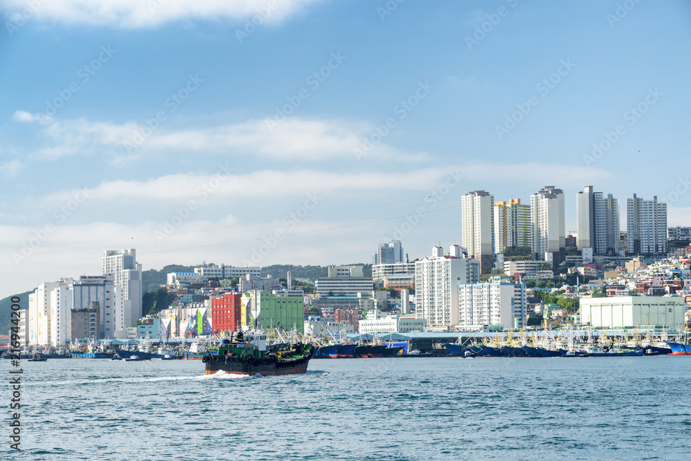 Scenic view of Busan in South Korea