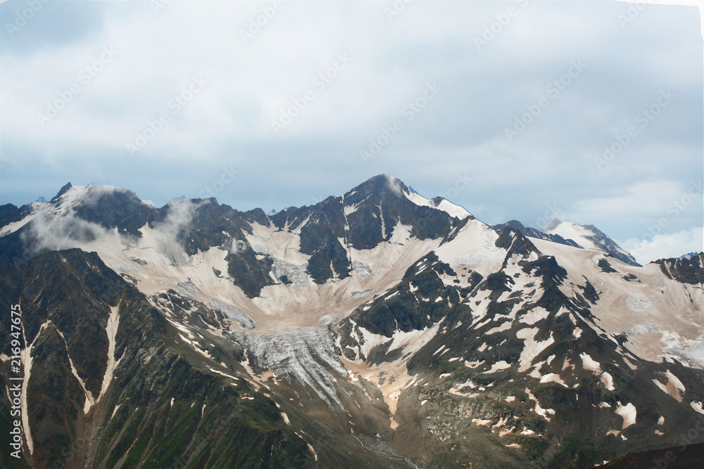 Snowy mountain top Snowy mountain top