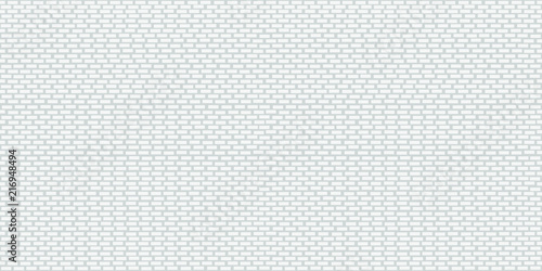 Seamless white brick wall pattern for background. Interior white grunge brick wall background. Grunge brick wall vector illustration flat style design.