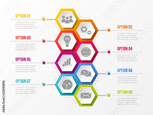 Business infograph with icons. Vector.