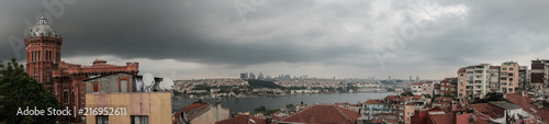 Panoramic view of Istanbul from above