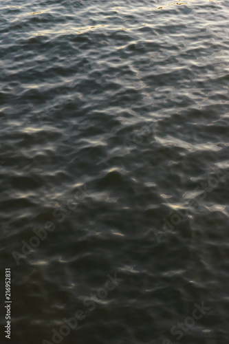 Surface of the sea with small waves.