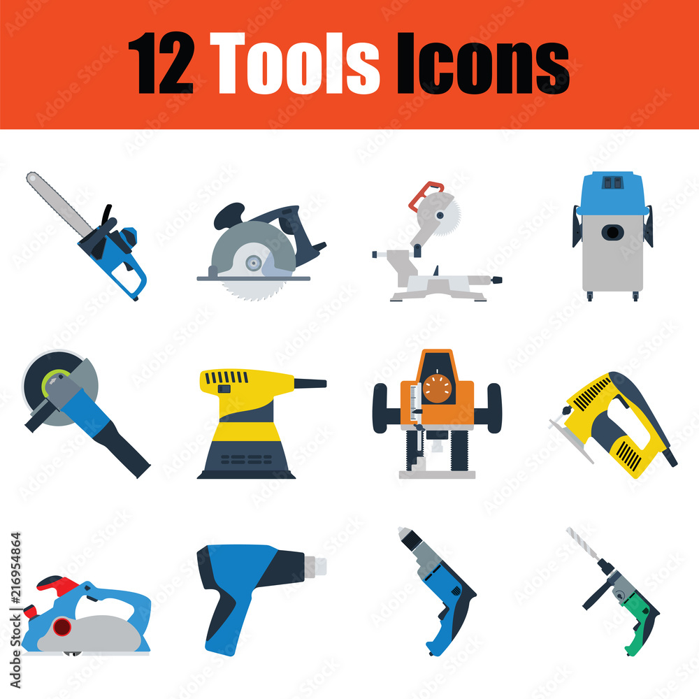 Tools icon set Tools icon set