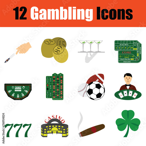 Gambling icon set