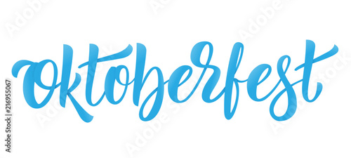 Oktoberfest. Lettering logo design for German beer festival Oktoberfest