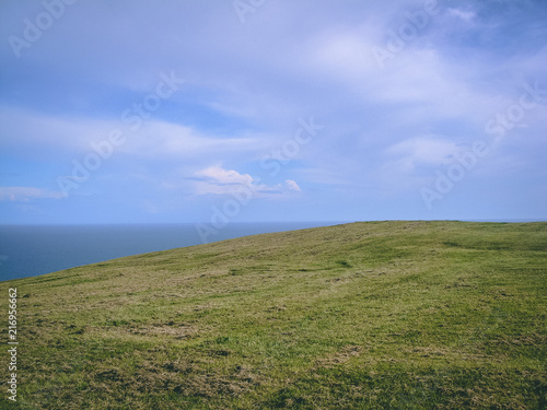 Beachy head hot summer day in the South Downs  England UK