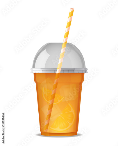  Plastic Glass With Smoothie