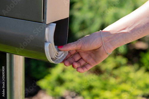 Newspaper in a mailbox