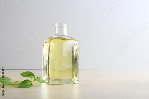  sunflower oil, vegetable, olive oil in glass bottle