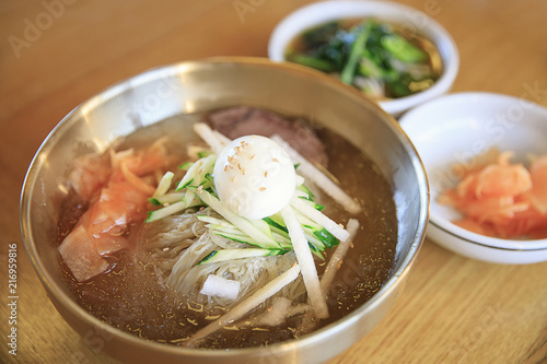 Korean noodle naengmyeon