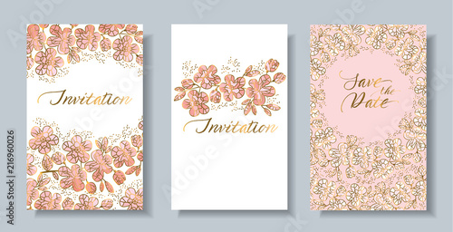 Decorative sakura flowers c...