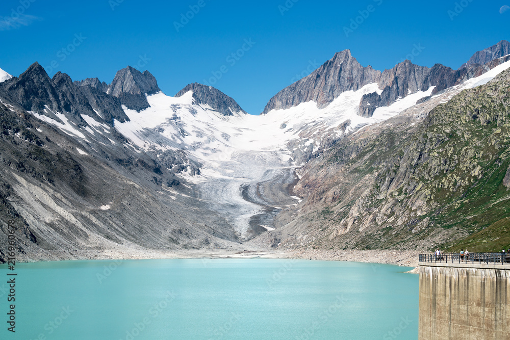 Oberaargletscher und Oberaarsee, Schweiz