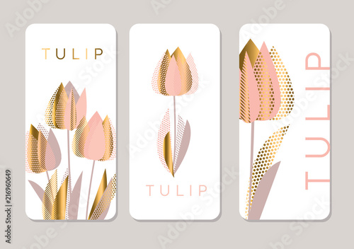 Decorative rose and gold te...