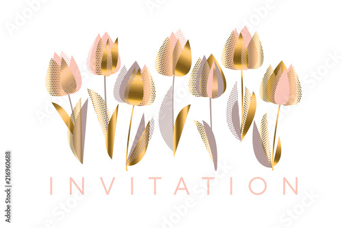 Luxury abstract tulip flowe...