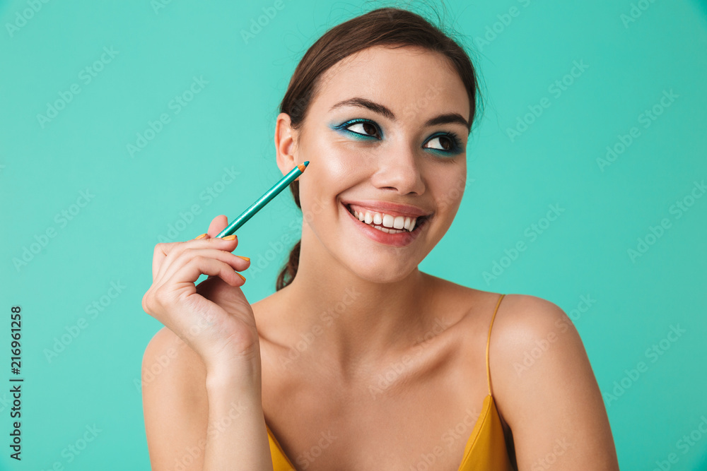 Close up portrait of a smiling young girl Close up portrait of a smiling young girl