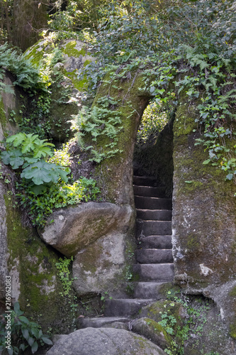 Cueva en Quinta da Regaleira, Sintra, Portugal photo