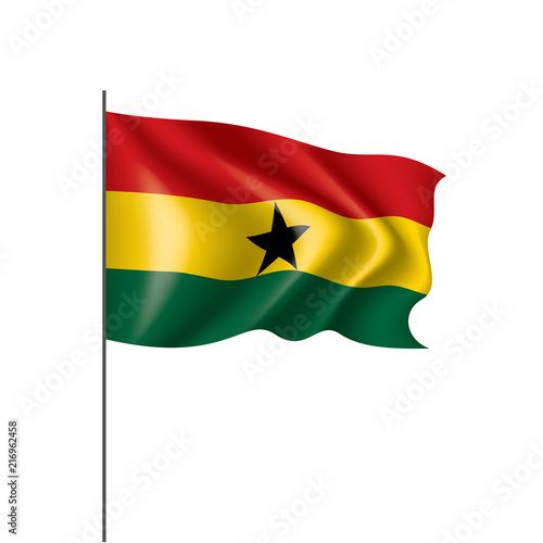 Free Download Ghana flag, vector illustration on a white background - GFXLoad