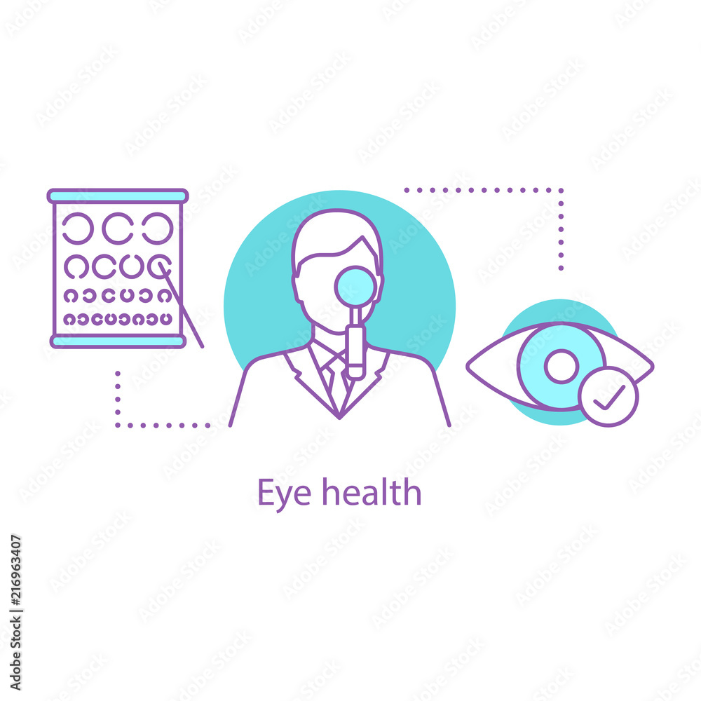Ophthalmologist concept icon Ophthalmologist concept icon