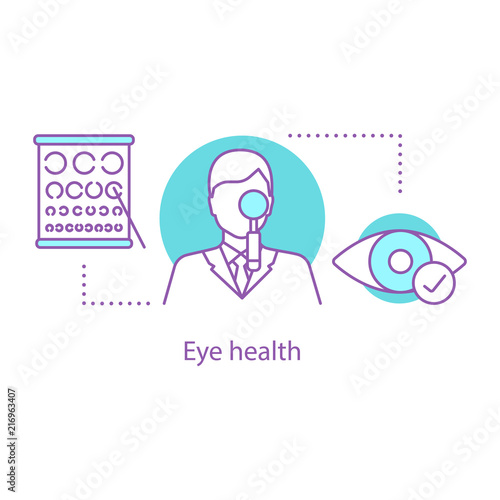Ophthalmologist concept icon