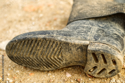 Slika na platnu Old dirty rubber boot.