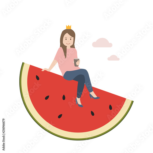 Prinzessin auf der Melone