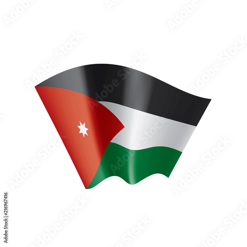 Free Download Jordan flag, vector illustration on a white background - GFXLoad