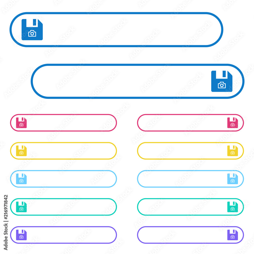 File snapshot icons in rounded color ghost buttons