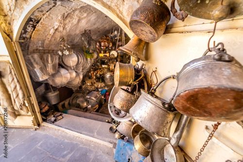 View of a shop in Mardin, Turkey