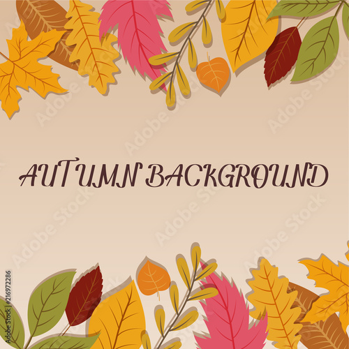 Autumn Background . vector illustation