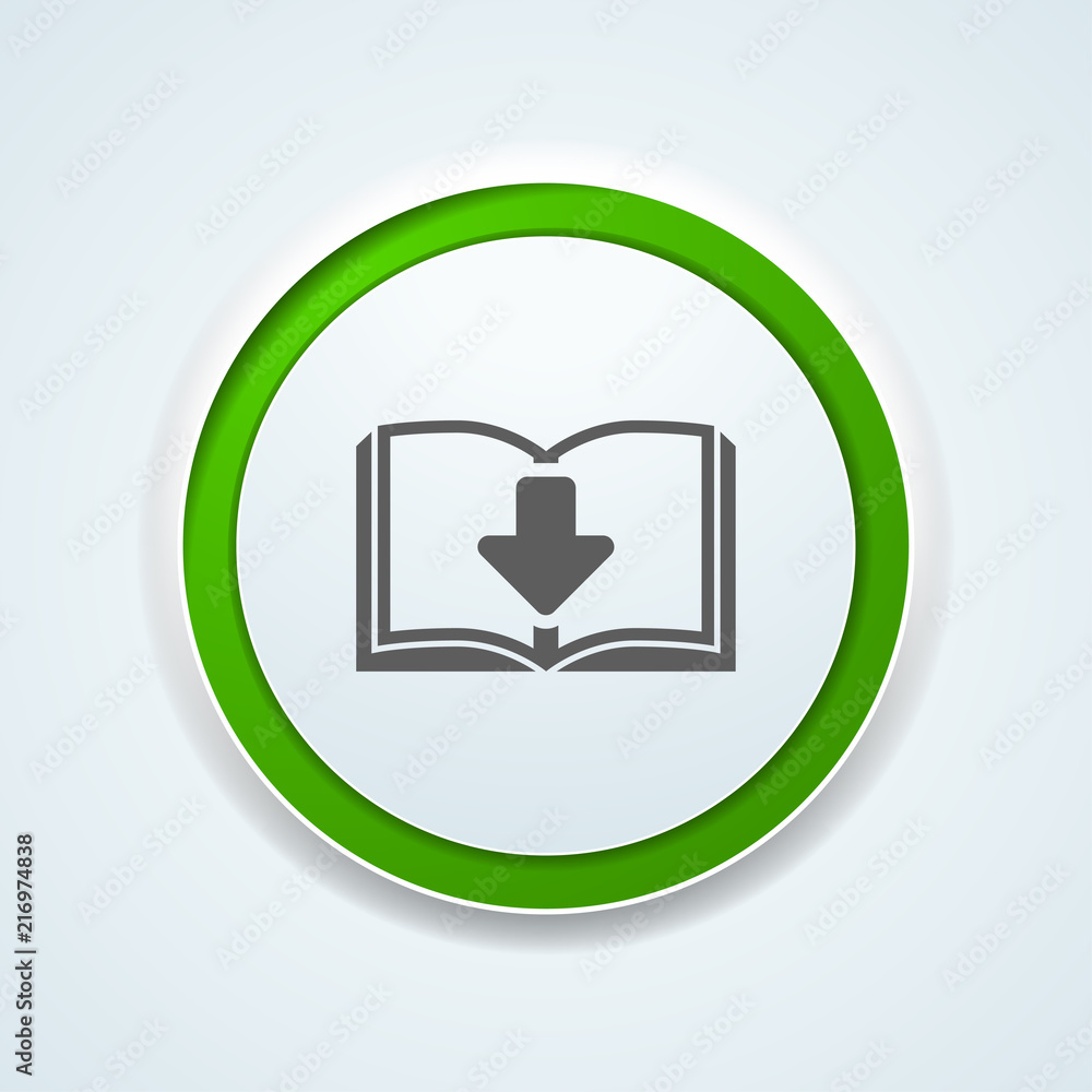 Book Download button illustration Book Download button illustration