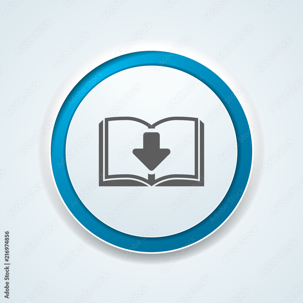Book Download button illustration