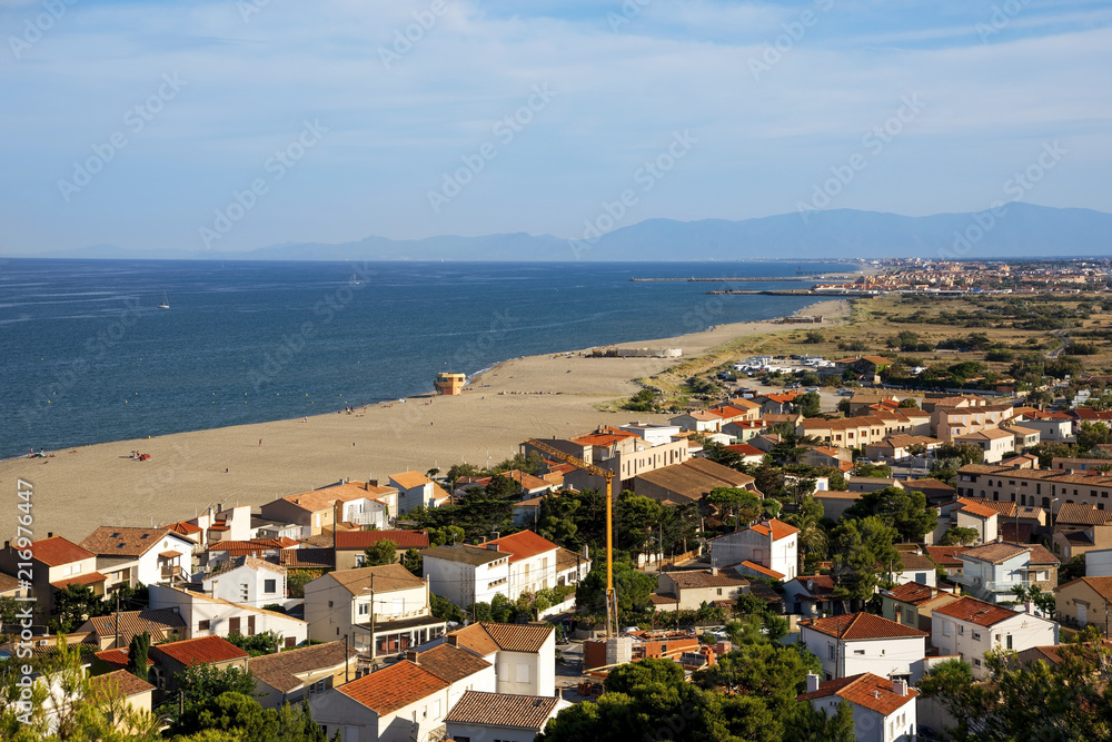 aerial view of Leucate, in France