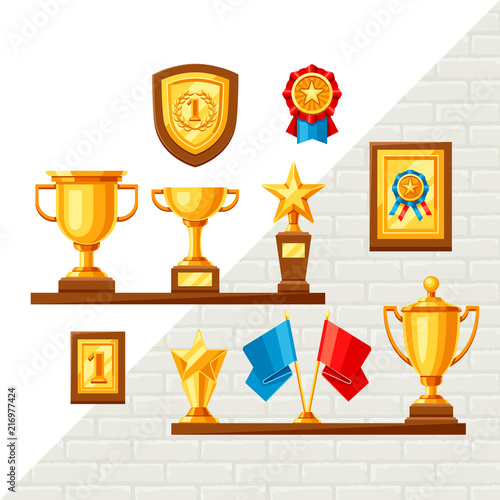 Awards and trophy background.