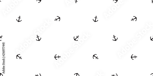 Anchor seamless pattern vector helm boat scarf isolated maritime Nautical sea ocean tile background repeat wallpaper