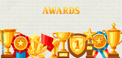 Awards and trophy background.