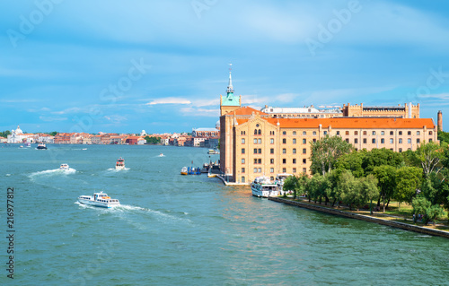 Venice, the architectures on the canals banks