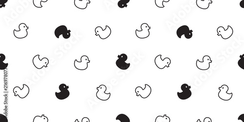 duck seamless pattern vector rubber duck vector tile background repeat wallpaper scarf isolated illustration