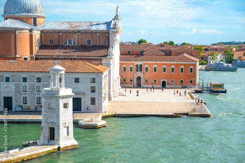 Venice, the architectures on the canals banks