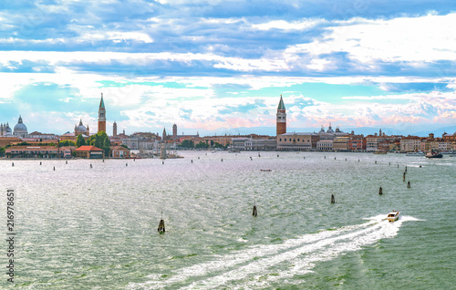 Venice, the architectures on the canals banks