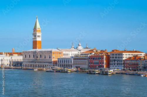 Venice, the architectures on the canals banks