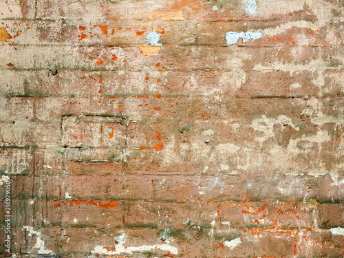 Texture of an old brick. Mockup. Background