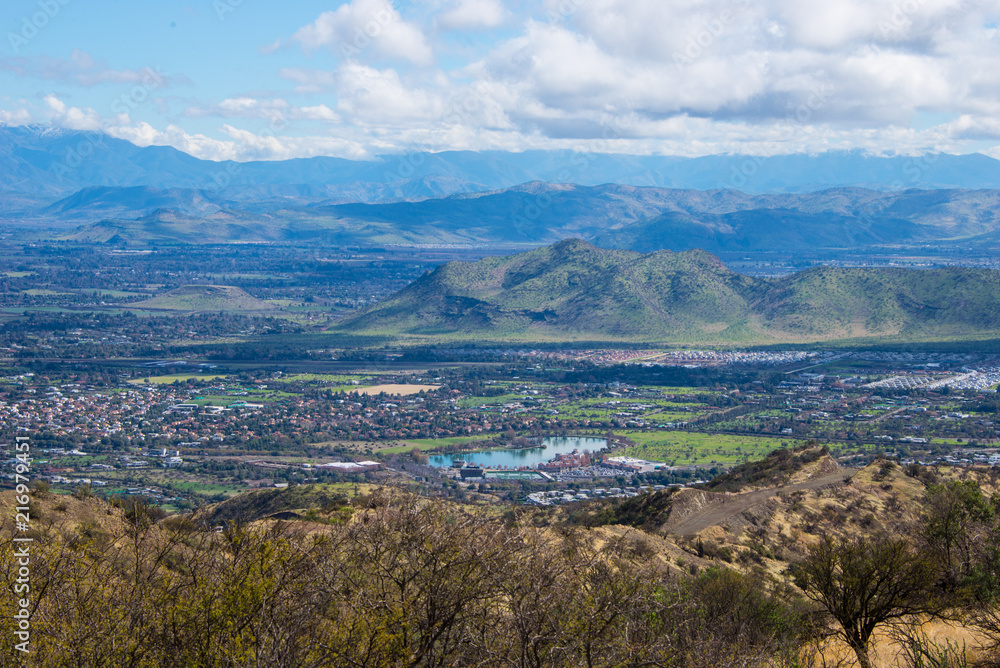 Valley with a lake Valley with a lake