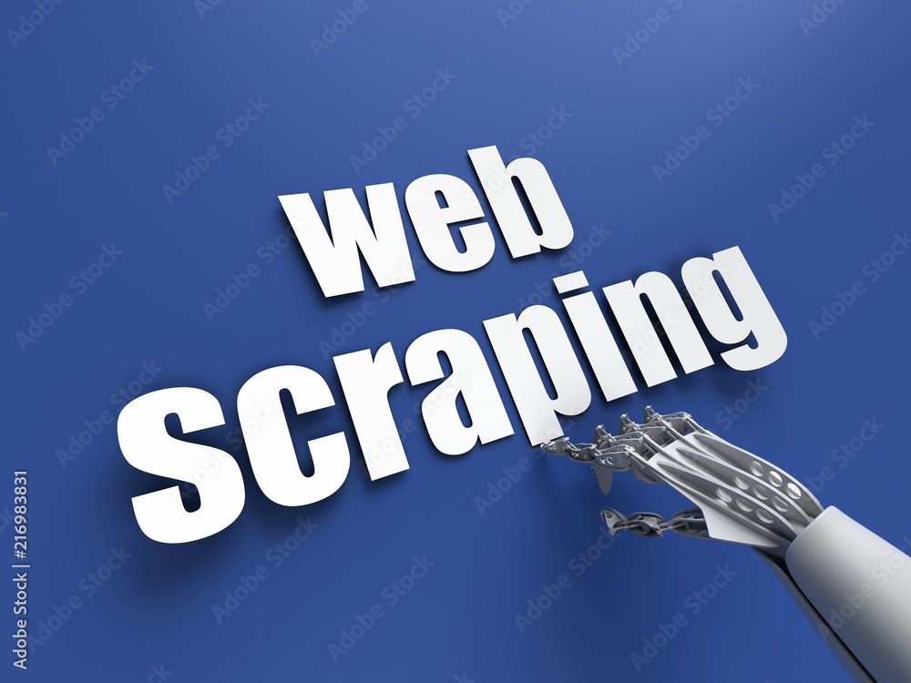 Web scraping (data extraction) - obrazy, fototapety, plakaty 