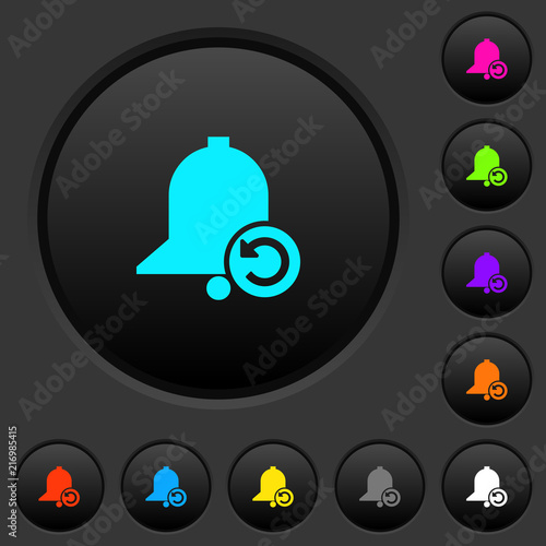 Reminder restore dark push buttons with color icons