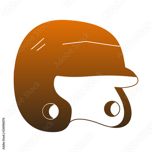 Baseball sport helmet vector illustration graphic design photo