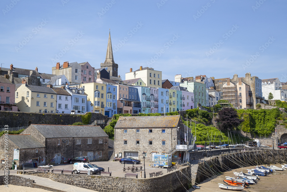 Obraz premium Tenby in Pembrokeshire, Wales