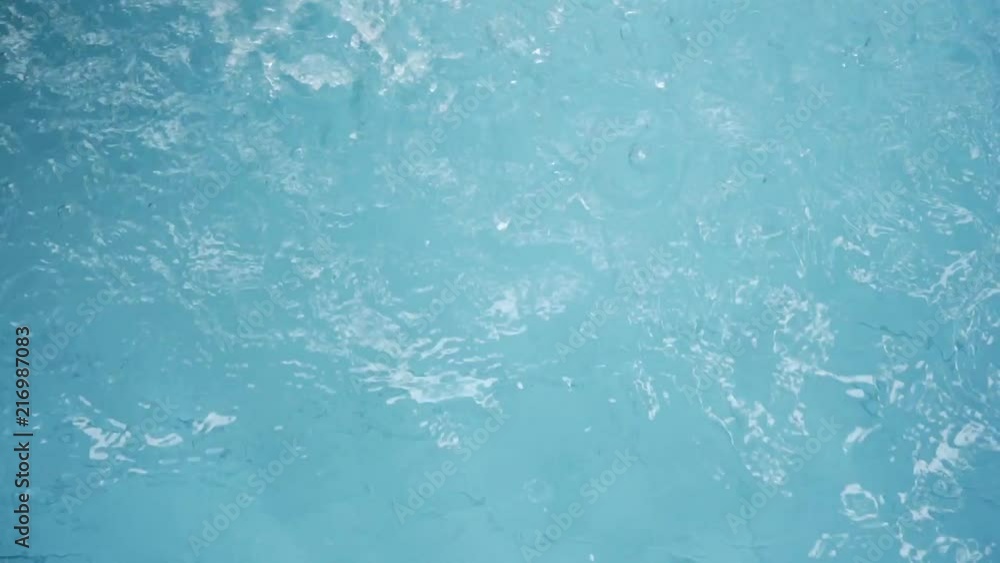 rain drop on clean water