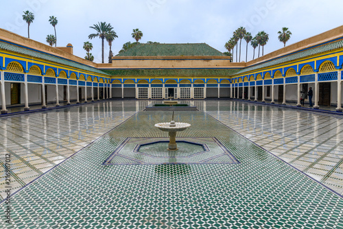 Fountain in El Badi Palace, Marrakech, Morocco photo